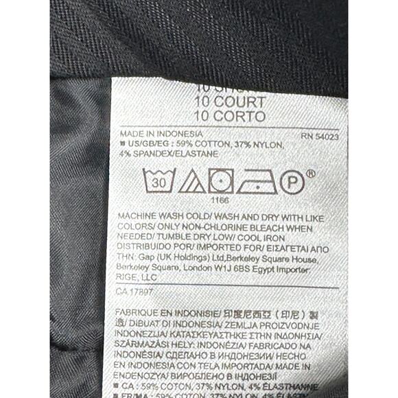 Banana Republic Martin Fit Straight Leg Pants Black Professional Business 10S - Picture 5 of 9